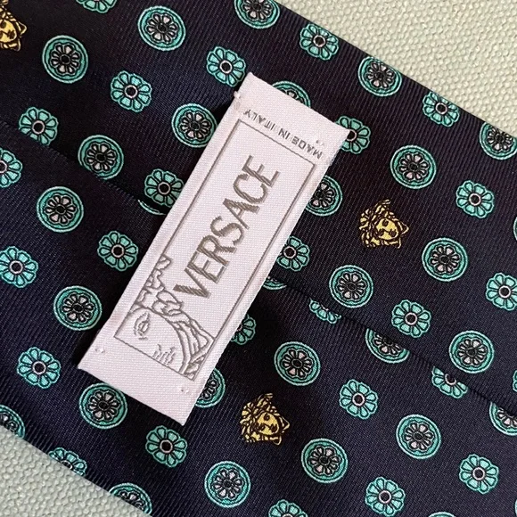 Authentic Versace Silk Tie Medusa